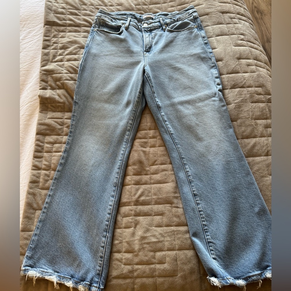 Good American Good Legs Crop Mini Boot Jean GLCMB731T - Size 8/29